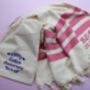 Personalised Cotton Sofa Throw, 2nd Anniversary Gift, thumbnail 4 of 8