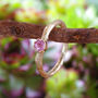 A Powder Pink Sapphire Ring In Nine Carat Yellow Gold, thumbnail 2 of 5