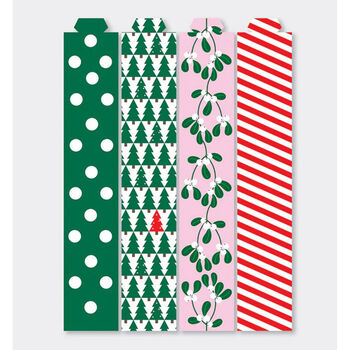 Christmas Paper Chains Trees, Mistletoe And Stripes Decoration, 3 of 9