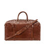 Personalised Leather Large Travel Bag 'Flero Large', thumbnail 5 of 12