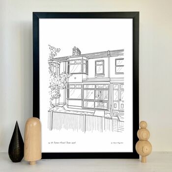 Personalised House Portrait Line Drawings, 7 of 10