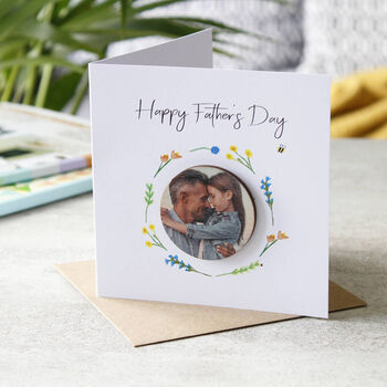 Happy Father's Day Photo Magnet And Card, 2 of 6