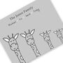 Personalised Family Print With Giraffes, thumbnail 8 of 11
