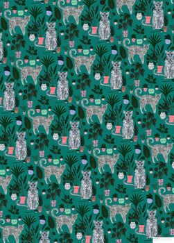 Gift Wrapping Paper Cats And Plants, 5 of 7