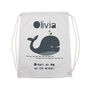 Personalised Children's Whale Pe Kit Bag, thumbnail 12 of 12