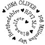 Personalised Heart Spiral Stamp, thumbnail 2 of 2