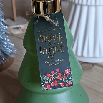 'Merry And Bright' Winter Woodland Bottle Hand Wash, 2 of 2