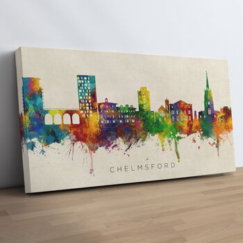 Chelmsford Skyline Cityscape Art Print, 10 of 12