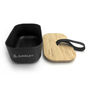 Personalised Contemporary Black Bamboo Lunch Box, thumbnail 5 of 6