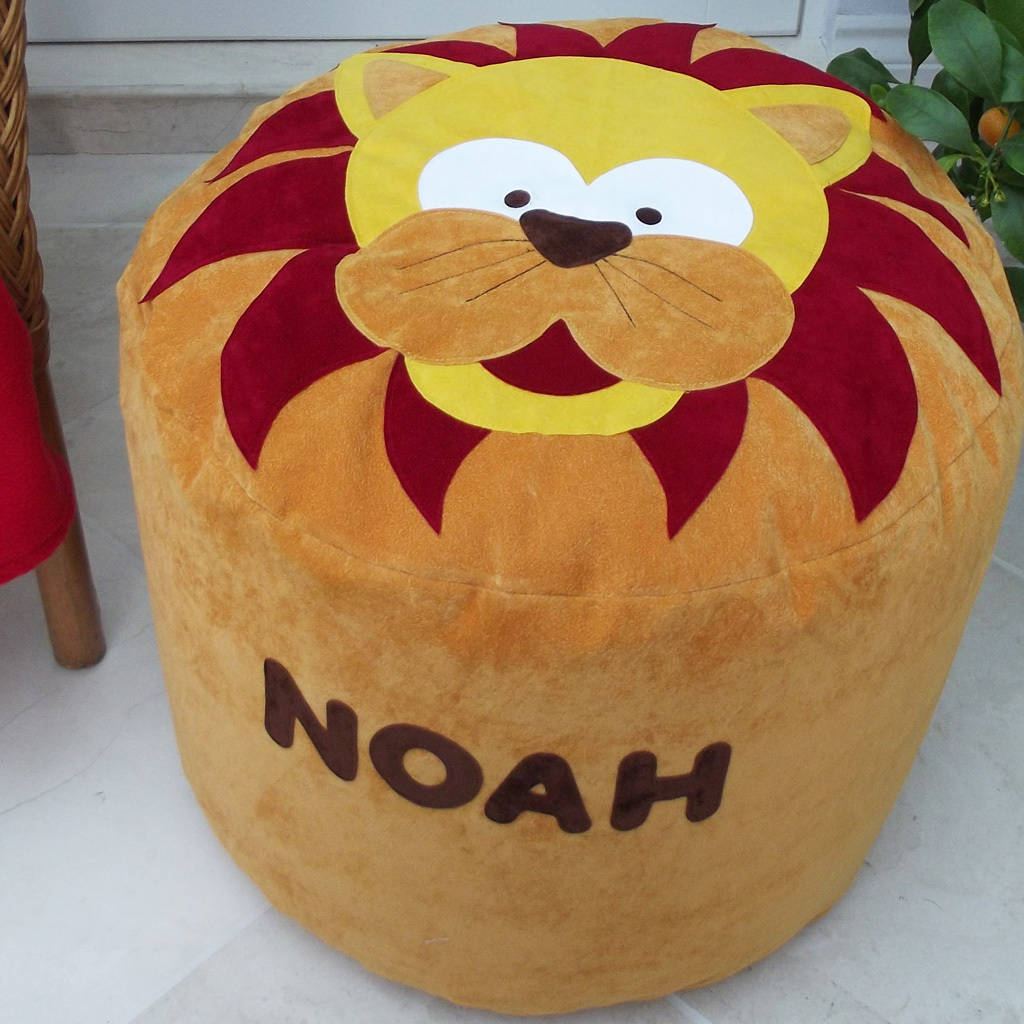 Animal Character Personalised Bean Bag Beanbag By Teeny Beanies Ltd