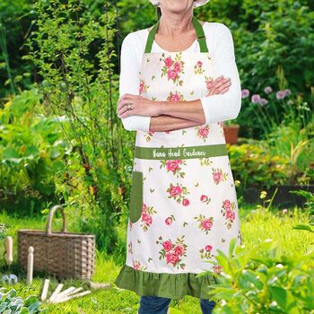 Personalised Helmsley Blush Gardening Apron, 3 of 9