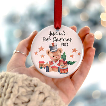 Personalised Babys First Christmas Bauble Decoration, 9 of 9