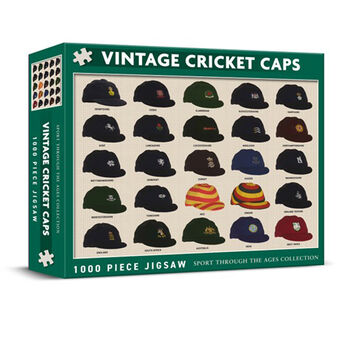 Vintage Cricket Caps 1000 Piece Jigsaw, 2 of 4