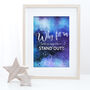 'Born To Stand Out' Motivational Typography Print, thumbnail 2 of 8