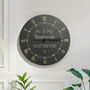 Mr And Mrs Black And Gold Slate Clock Wedding Gift, thumbnail 1 of 4