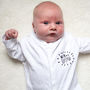 Personalised New Baby 'Hi I'm' Sleepsuit, thumbnail 1 of 3