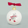 Baby's First Christmas Teddy Bear Bauble, thumbnail 7 of 10