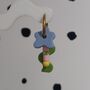 Hoop Earrings And Charms Mix And Match Box Blue Flower, thumbnail 2 of 3
