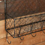 Black Wire Wall Mounted Garden Storage Rack, thumbnail 4 of 6