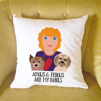 Personalised Dog Mum Gift Cushion For Dog Lovers, 2 of 12