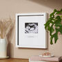 Personalised Gold Foil Baby Scan Photo Frame, thumbnail 4 of 4