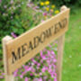 Extra Large Outdoor Wooden Sign With Posts, thumbnail 4 of 7