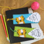 Personalised Happy Tiger Name Bookmark For Children, thumbnail 1 of 7