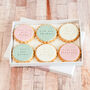 You Are Loved Letterbox Gift Six Iced Biscuits, thumbnail 2 of 4