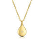 Diamond Teardrop Urn Necklace 18 K Gold Plated Silver, thumbnail 1 of 5