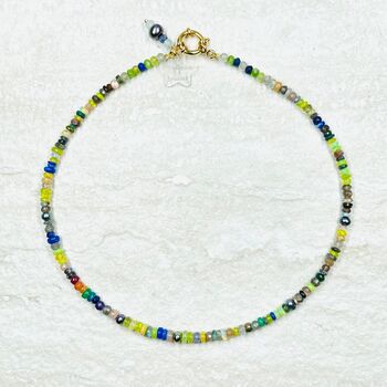 Neon Fantasy Ethiopian Opal Necklace, 7 of 12