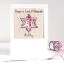 Personalised Embroidered Bat Mitzvah Card For Girl, thumbnail 1 of 12