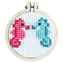 Seariously Glad We're Friends! Seaside Mini Matchbox Cross Stitch Kit, thumbnail 11 of 12