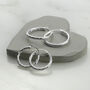 Textured Sterling Silver Hoop Earrings, thumbnail 1 of 5