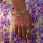 Peace Love And Freedom Sterling Silver / Gold Vermeil Charm Bracelet, thumbnail 4 of 8
