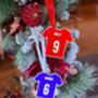 Personalised Football Shirt Bauble, thumbnail 3 of 3