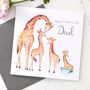 Personalised Giraffe Father's Day Card, thumbnail 3 of 7