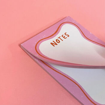 Pink Asymmetric Note Pad Colourful Stationery, 5 of 7