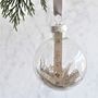 Couples Personalised Glass Christmas Bauble, thumbnail 2 of 2