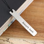 Personalised Names Pewter And Leather Bookmark, thumbnail 2 of 10