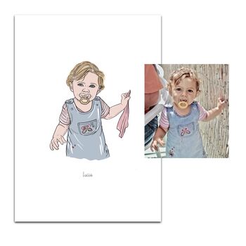 Hand Drawn Personalised Portraits, 8 of 10