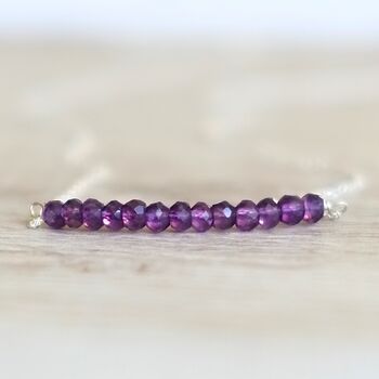 February Birthstone Real Amethyst Necklace, 2 of 7