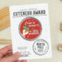 Personalised Mummy's Reindeer Badge, thumbnail 2 of 3