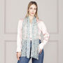 Branches Long Chiffon Silk Scarf, thumbnail 4 of 10