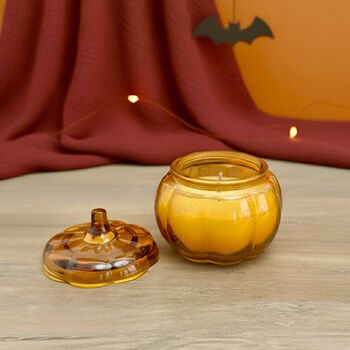 Orange Pumpkin Candle Pot Vanilla Scented, 2 of 11
