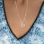 Dainty Sterling Silver Heart Necklace And Earring Set, thumbnail 4 of 10