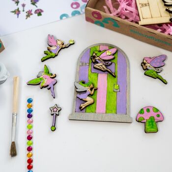 Personalised Paint Your Own Fairy Door Kit, 3 of 6