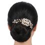 Gold Bridal Hair Comb, thumbnail 2 of 2