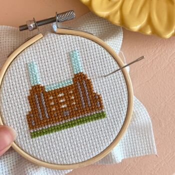 Battersea Power Station Mini Cross Stitch Kit, 5 of 5