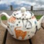 Two Cup Teapot In Cats And Kittens Design, thumbnail 6 of 10