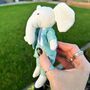 Little Personalised Elephant Toy In Jacket, thumbnail 2 of 4